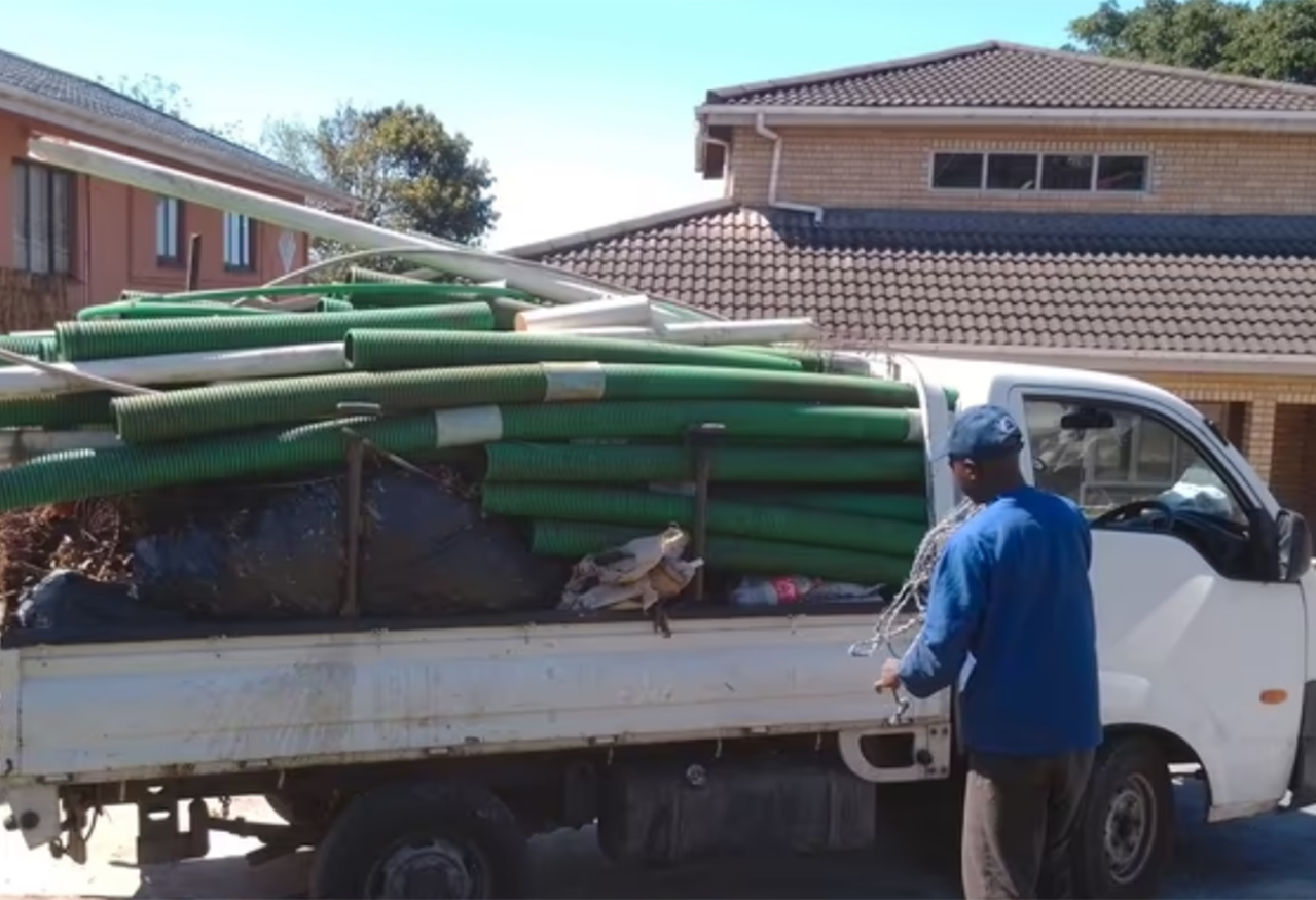 clearing-plastic-pipes-from-the-area